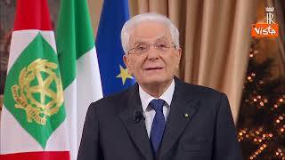 "Buon anno", gli auguri di Mattarella al termine del suo discorso
