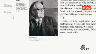 La storia della nostra Costituzione in un volume della collana “Biblioteca Italia” del Senato