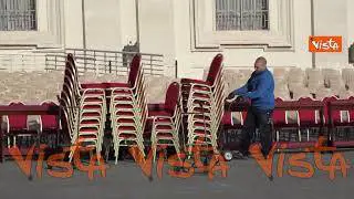 Addio a Ratzinger, pronti i preparativi per il funerale, le immagini
