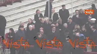 Funerali Ratzinger, presenti Mattarella e Meloni tra le autorità