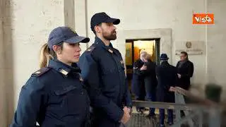 Il dispiegamento della Polizia in Piazza San Pietro per le esequie del Papa Emerito Ratzinger