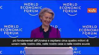 Von der Leyen a Davos: "Nessuna impunità per i crimini russi in Ucraina"