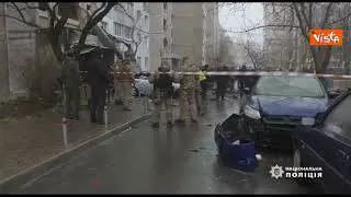 Elicottero precipita vicino ad un asilo in Ucraina, 18 morti. Le immagini del luogo della tragedia