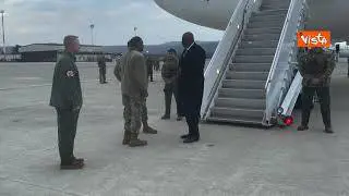 Segretario Difesa Usa Lloyd J. Austin III arriva a Ramstein in Germania per meeting aiuti Ucraina
