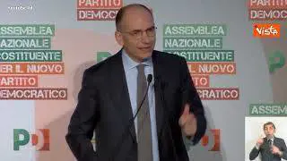 Letta: "Pd non è partito personale, comunità è centro di tutto"
