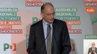 Letta: Rimasto a prendere colpi per consentire a candidati a segreteria Pd di risollevare il partito