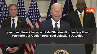 SOTTOTITOLI Biden: "Usa invieranno 31 carri armati Abrams all'Ucraina"