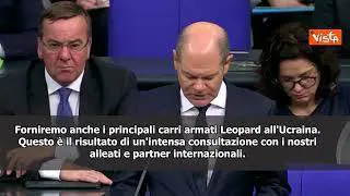 SOTTOTITOLI Scholz: Forniremo carri armati all'Ucraina