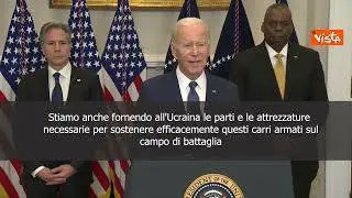 SOTTOTITOLI Biden: "Consegna carri armati all'Ucraina richiederà tempo"