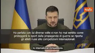 Zelensky: "Deluso da dichiarazioni del Presidente del Comitato Olimpico Internazionale"