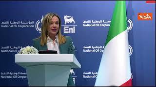 Meloni: "Libia è priorità per Italia e la sfida energetica europea"