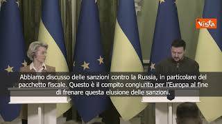 Zelensky: "Con più sanzioni Russia si avvicinerà alla sconfitta"