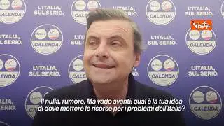 Calenda: “Basta con il quadernino, Meloni ci dica quale idea abbia del Paese”