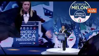 Meloni: "Difenderemo aziende da chi vuol farci magiare polvere di cavallette"