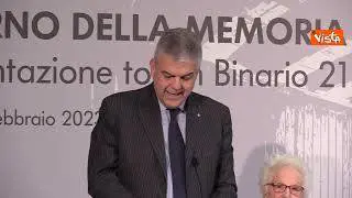 Al binario 21 di Milano Centrale un totem ricorda vittime Shoah, la cerimonia di inaugurazione