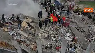 Terremoto Siria, le immagini della devastazione dall'alto