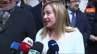 Meloni: "Ottimo clima al Governo, oltre a dialettica c'è forte coesione"