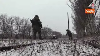 Azione antimine per il ripristino del servizio tranviario di Mariupol da parte della Russia