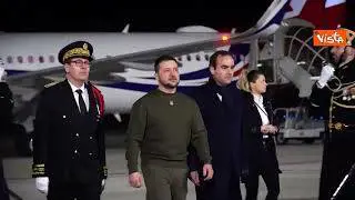 Zelensky arriva a Parigi, l'incontro con Macron e Scholz