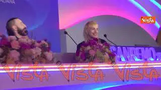 Sanremo23, i Coma Cose annunciano il loro matrimonio. L'applauso della sala stampa