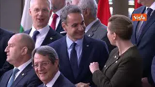 Meloni parla con Macron e altri leader europei in attesa di Zelensky per foto di gruppo a Bruxelles