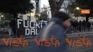 Caso Cospito, anarchici in presidio al Ministero della Giustizia in Via Arenula