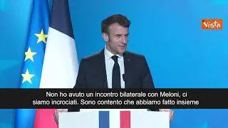 Macron: "Nessun bilaterale con Meloni. Io rispetto sempre tutti per principio"