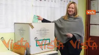 Regionali Lazio, il voto di Giorgia Meloni
