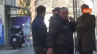 Regionali Lombardia, Attilio Fontana arriva alla sede della Lega a Milano