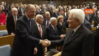 Il Presidente Mattarella alla cerimonia commemorativa in ricordo di Gerardo Bianco