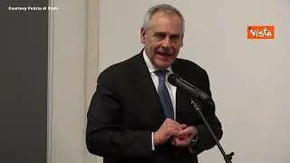 Polizia di Stato al Museo della Shoah di Roma, le immagini con Giannini