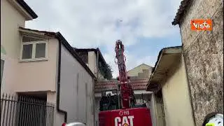 Bunker boss Michele Zagaria a Casapesenna, inizia la procedura di demolizione. Le immagini