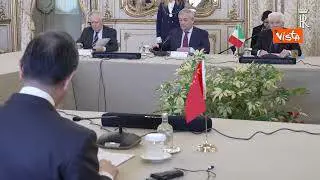 Mattarella riceve al Quirinale il Consigliere di Stato della Cina Wang Yi, presente anche Tajani