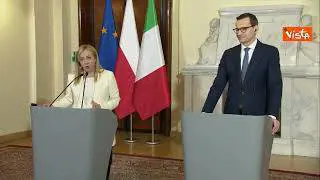Meloni: "Kiev sa di poter contare su Italia, Polonia confine occidente"