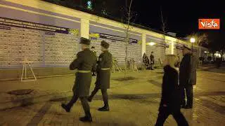 Meloni al Muro del ricordo per le vittime della guerra a Kiev