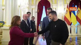 Zelensky riceve a Kiev il Presidente della Spagna Pedro Sánchez