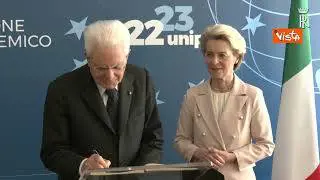 Mattarella all’inaugurazione dell’anno accademico dell’Università di Palermo, le immagini