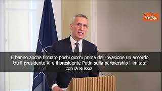 Stoltenberg: Cina non ha credibilità, non ha mai condannato invasione russa in Ucraina