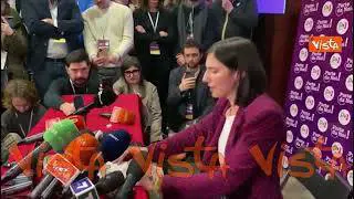 Primarie Pd, Schlein: "Grazie forte e caloroso a Bonaccini"