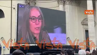 Funerali Maurizio Costanzo, la lettera della figlia Camilla, le immagini