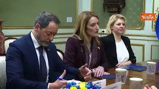 Zelensky riceve la presidente del Parlamento europeo Metsola