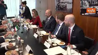 La Russa in Israele incontra il Presidente della Knesset  Amir Ohana