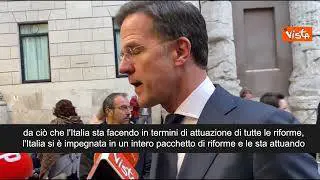 SOTTOTITOLI Rutte: "Non mi preoccupa debito Italia, bene riforme di Roma"