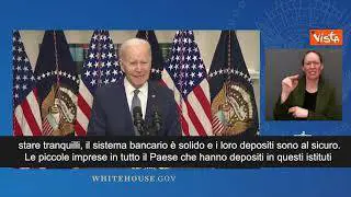 Biden: "Il sistema bancario americano è solido"