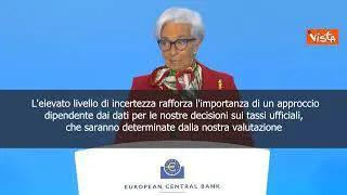 Bce alza i tassi di interesse di mezzo punto, l'annuncio di Lagarde