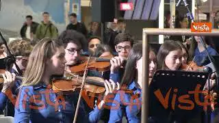 Il concerto dei giovani talenti dell'accademia di Santa Cecilia a Fiumicino, le immagini