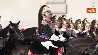 Giornata dell'Unità Nazionale, al cambio della guardia al Quirinale anche il cane Briciola