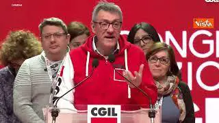 Landini commosso al congresso della Cgil: Non pensiamo che sindacato sia solo un mestiere