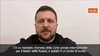 SOTTOTITOLI Zelensky: Mandato d'arresto per Putin punto di svolta