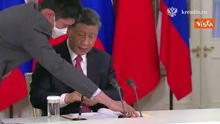 Putin e Xi firmano dichiarazione su cooperazione economica Russia-Cina